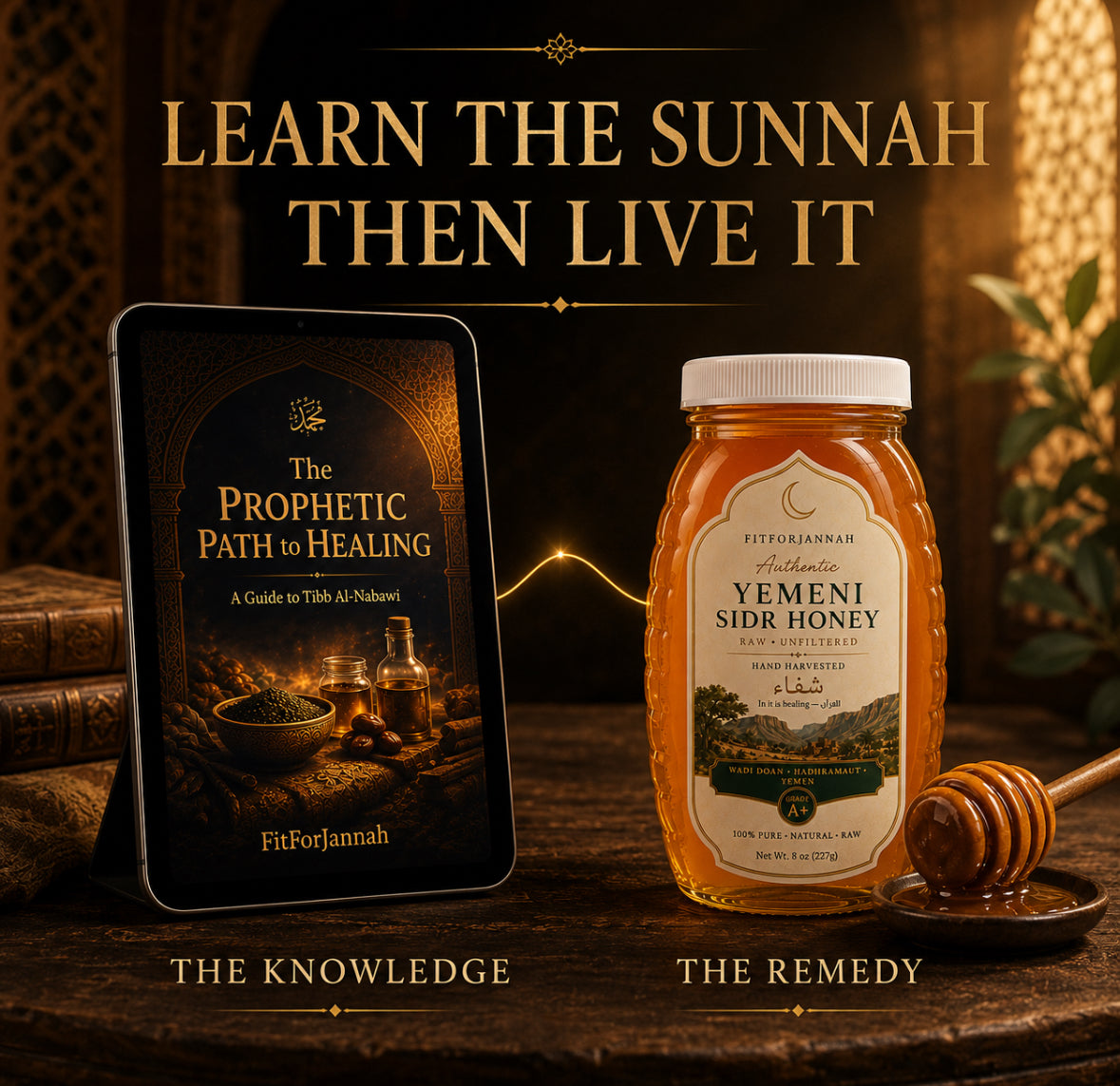 Raw Sidr Honey + Prophetic Medicine Ebook Bundle — Save $14.99