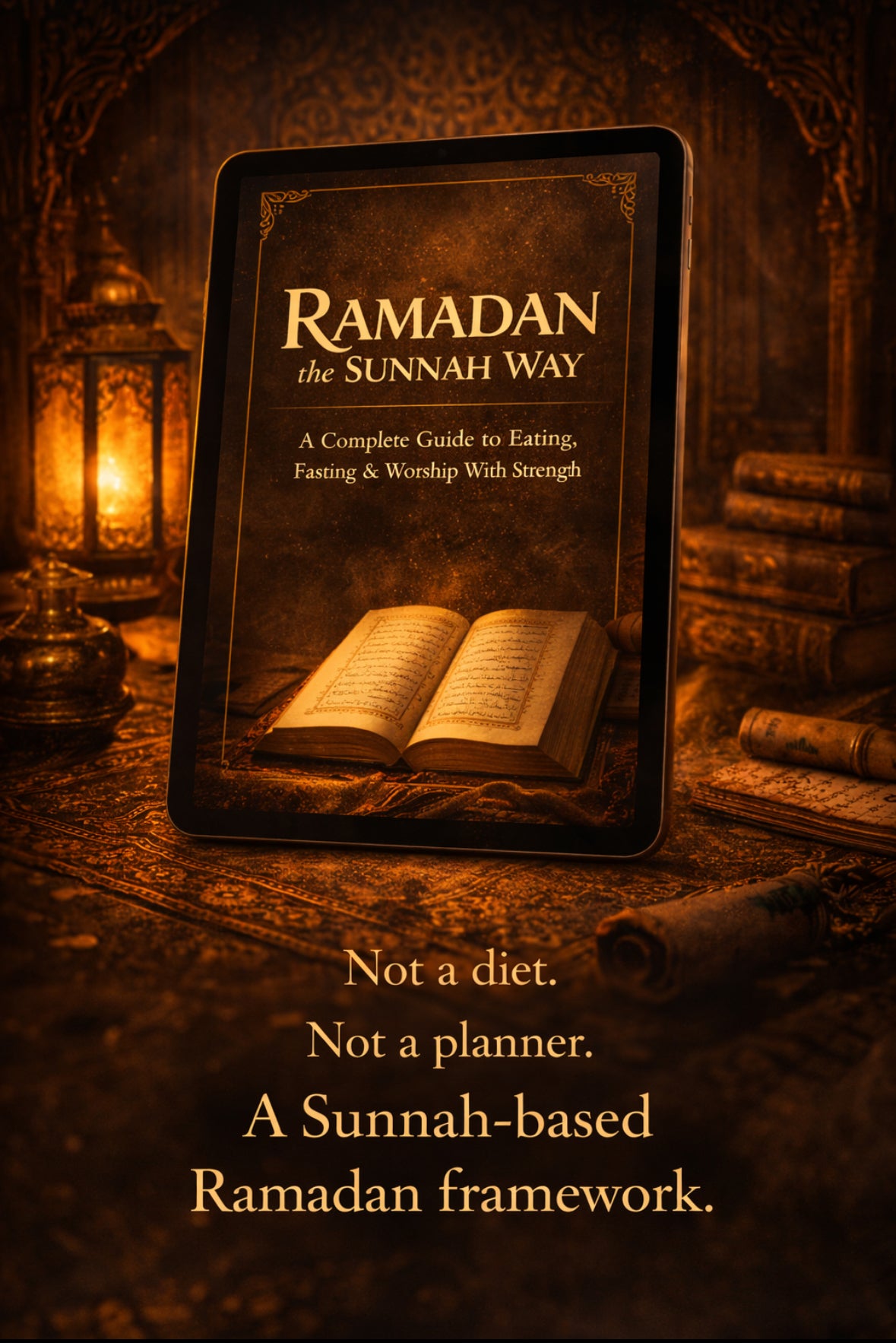 Ramadan Guide the Sunnah Way.  A Complete Guide to Eating, Fasting and Worship With Strength