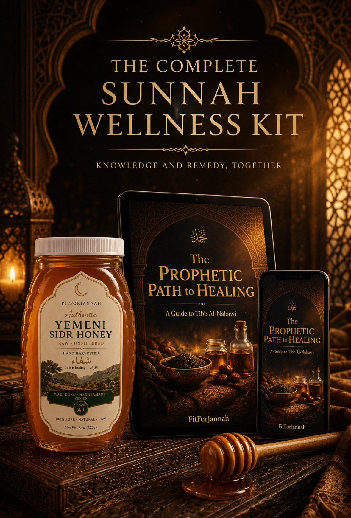 Raw Sidr Honey + Prophetic Medicine Ebook Bundle — Save $14.99